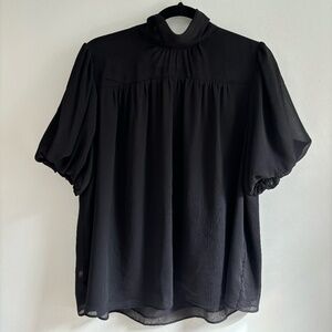 Ann Taylor black top, women's XL